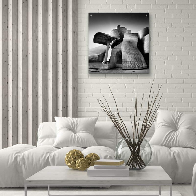 Guggenheim Bilbao' by Nina Papiorek, Acrylic Glass Wall Art, 24" H x 24" W x 0.2" D