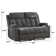Brost 56.7" Classic And Convenient Manual Recliner Loveseat Sofa with Cupholders & Pocket Storage