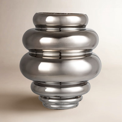 Ribbed Glass Table Vase