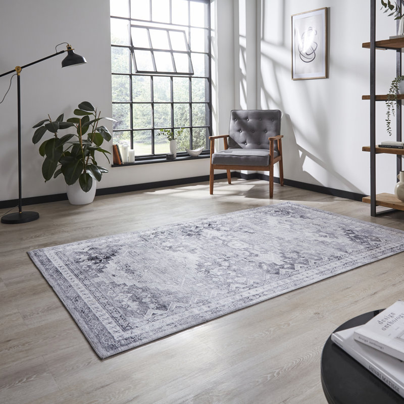 Trawalla area rug Digitally Printed Grey, Rectangle 120 x 170cm