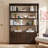 Tomlin Bookcase-Espresso Oak Veneer