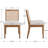 3-Piece Dining Set Mid-Century Modern Wooden Table & Upholstered Chair Set For Home, Kitchen, Dining Room-118350974-118350972-118350969