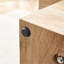 Table basse moderne simple en bois aggloméré à texture de bois clair - modèle pratique de 43,3 po x 21,6 po x 17,2 po, ce qui en fait un ajout idéal à tout salon ou appartement.