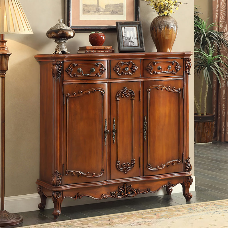 Dark Brown Solid wood Shoe Storage