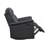 Black Leather Upholstered Swivel Glider Reclining Chair Luxury Living Room Furniture Comfort Chair 1Pc Plush Comfort