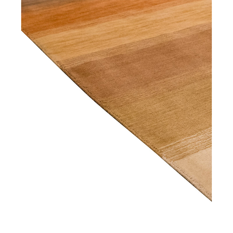 Hand Knotted Wool Striped Area Rug