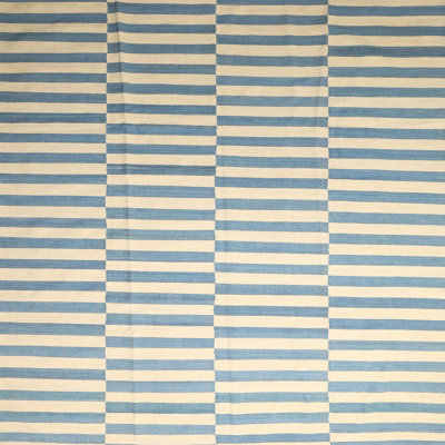 Tapis contemporain bleu / jaune