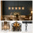 Quitman 5-Light 35" Width Gold/Black Kitchen Island Light