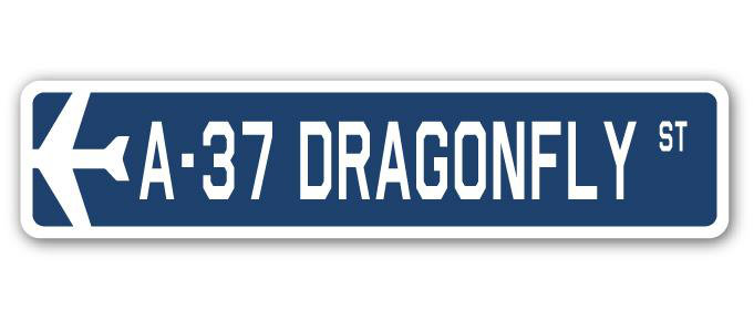 Plaque de rue Amerson A-37 Dragonfly Air Force, H 6 po x l 24 po x P 1 po