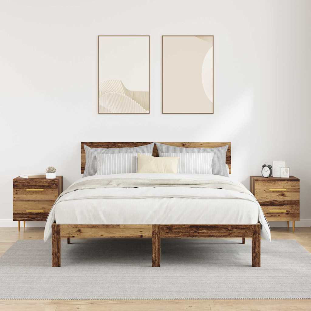 40cm W Manufactured Wood Bedside Table