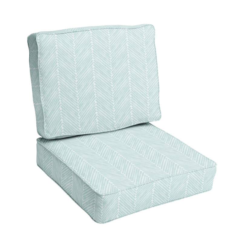 Ine Outdoor 5'' Lounge Chair Seat / Back Cushion, 23.5" W x 23" D
