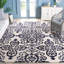 Oakton Oriental Handmade Tufted Wool Ivory/Navy Area Rug-22226410