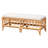 Breckynn Polyester Blend Upholstered Rattan Bench