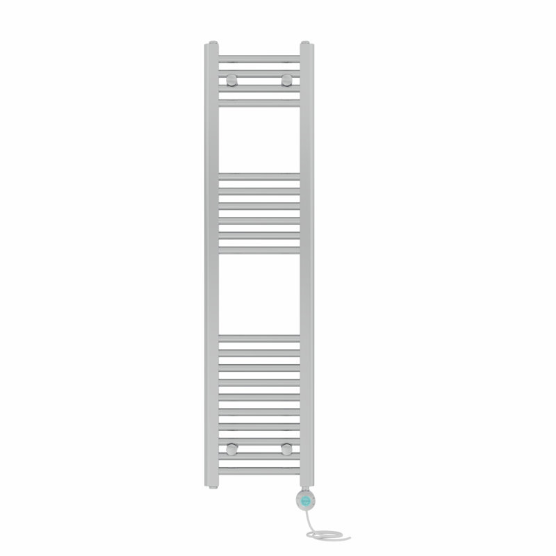 Arlandria Straight Towel Rail Heated Towel Rails, 120cm H x 30cm W x 3cm D, Chrome
