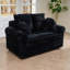 Petit canapé-lit rond confortable avec accoudoirs moelleux avec coussin amovible-974022048