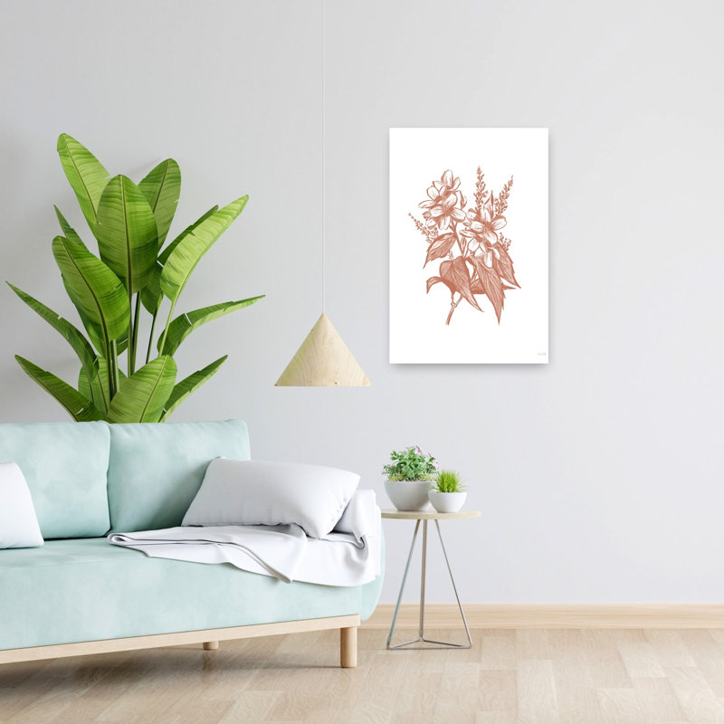 Fleurs sauvages I, art contemporain, H 24 po x l 16 po