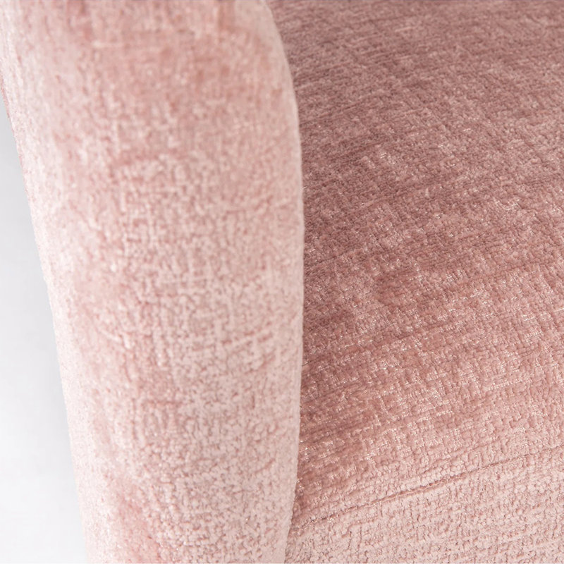 Chaise rembourrée Darlington, Microsuède rose Gwen