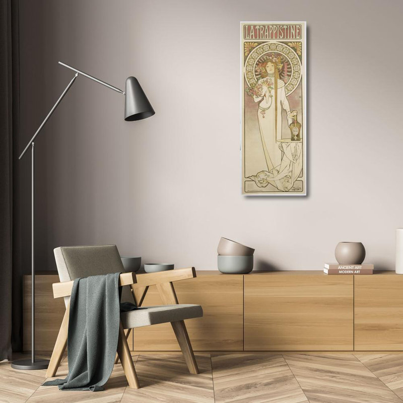 "The Trappistine" par Alphonse Mucha - Toile tendue avec châssis, H 24 po x l 17 po