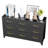 9-Drawer Metal Dresser for Bedroom, Black Steel Chest of Drawers with Wide Profile