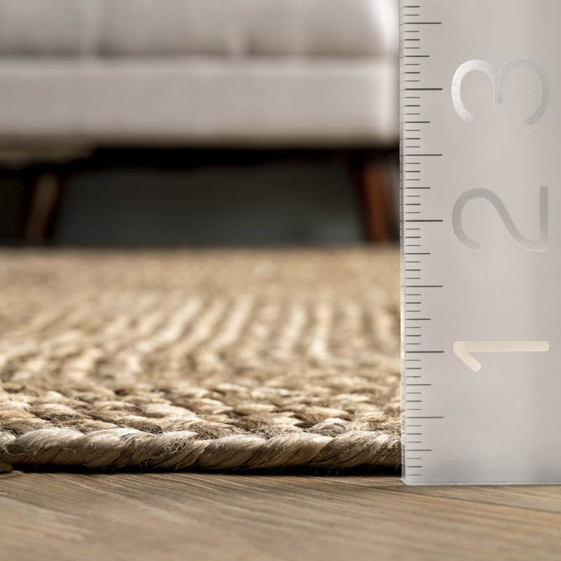  Tapis en jute Juniper, Rectangle 7 pi 6 po x 9 pi 6 po