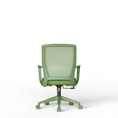 Chaise de bureau colorée, pouvant supporter jusqu'à 159 kg, idéale pour le télétravail, avec dossier en maille, siège confortable, accoudoirs fixes, pivotante et réglable en hauteur.