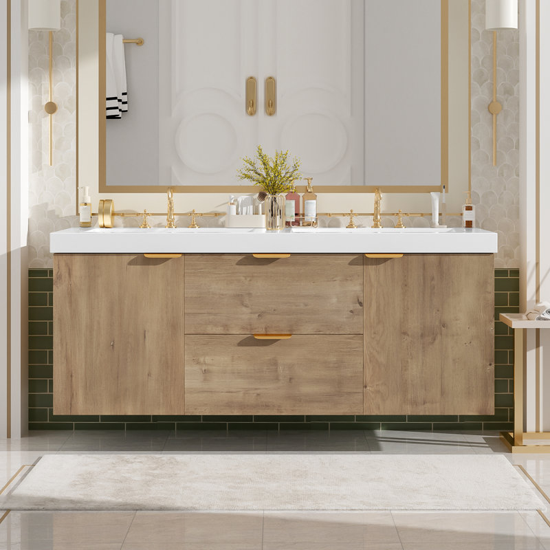Meuble-lavabo de salle de bain SerenityDuo, With Handle