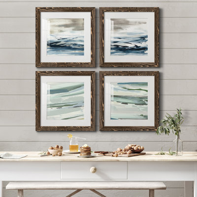 " Tumultuous Indigo I " 4 - Pieces Painting Print