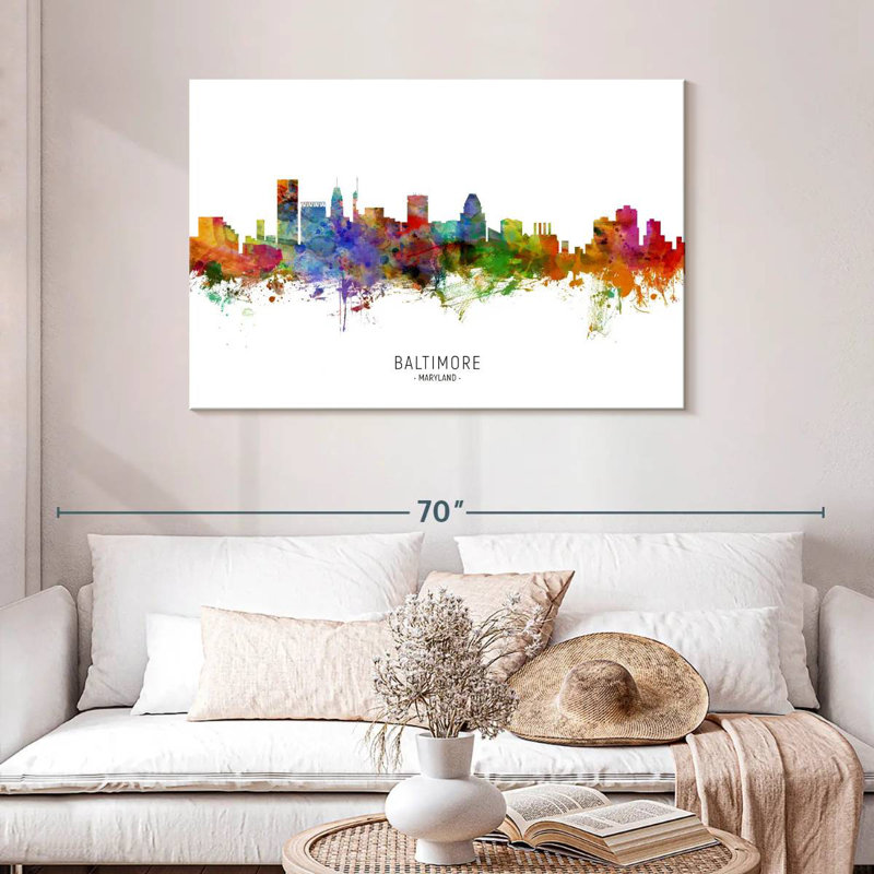 Rorry Baltimore Maryland Skyline I, 30" H x 45" W