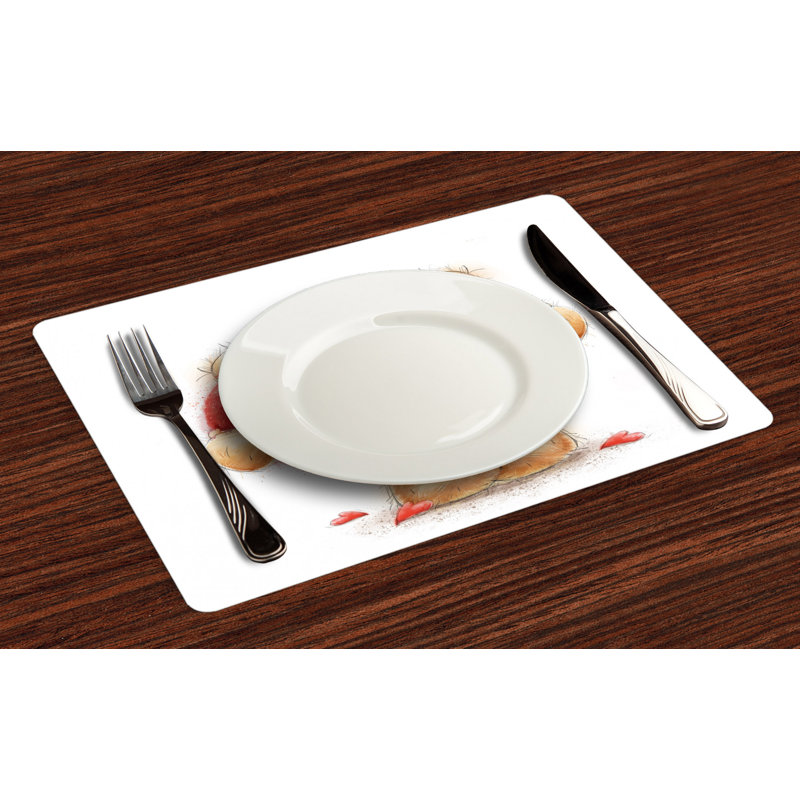 Polyester Abstract Rectangle Placemat