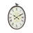Scriber Oval Metal Wall Clock with Bird