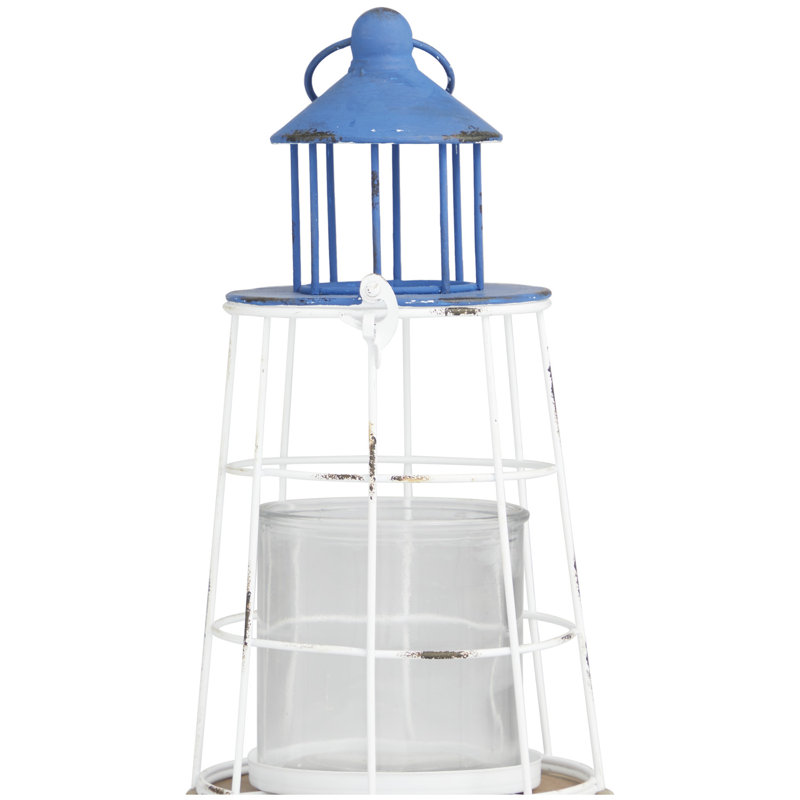 2 Piece Aluminum Tabletop Pillar Set, Blue, 11.75" H x 6.20" W x 6.15" D