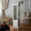 Bois blanc massif + vitrines en verre