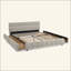 Lit tapissier, base de lit tapissier confortable, tissu chenille, avec tête de lit et base de lit solide-612321704-612321707