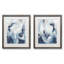Processus bleu I-ensemble de 2 reproductions d’art encadrées sur papier