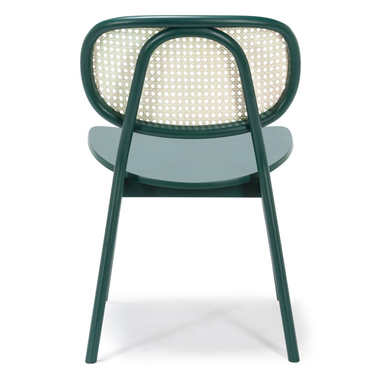 Chaise d'appoint en bois massif breton, Vert