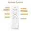 Modern Flush Mount Ceiling Fan With Led Light And Remote Control, 3 Abs Blades Noiseless Reversible Dc Motor For Patio Living Room
