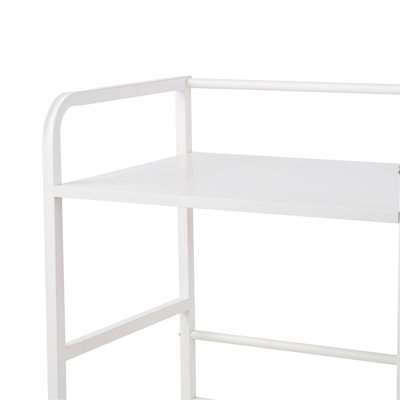 Bibliothèque pour enfants et rangement pour animaux en peluche, organisateur de rangement pour jouets, étagère à livres à 2 niveaux avec coffre à jouets en tissu, rangement pour jouets pour chambre d'enfant, salon, vestibule, chambre de bébé, école maternelle
