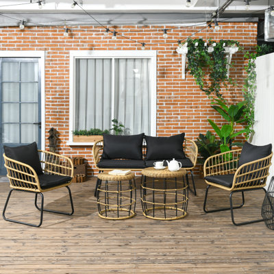 Sinderen 5 Piece Sofa Seating Group with Cushions
