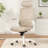 1 Ergonomic Office Chair With Headrest Adjustable Home Office Desk Chair Supports Up To 300 Lbs Mesh And Leather Construction For Home Offices And Study Rooms Available In Grey And White-2091275140-2091275144