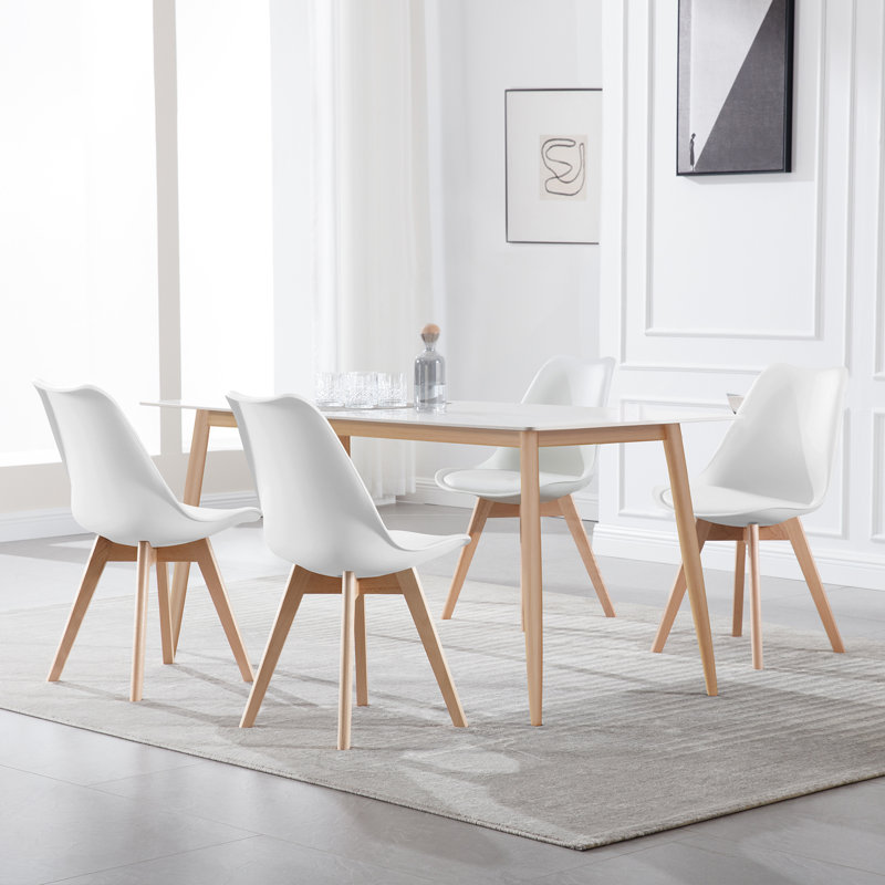 48cm H Upholstered Side Chair, White