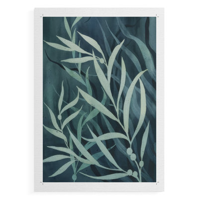 Deep Blue Forest II - Impression sur toile seulement - SANS CADRE