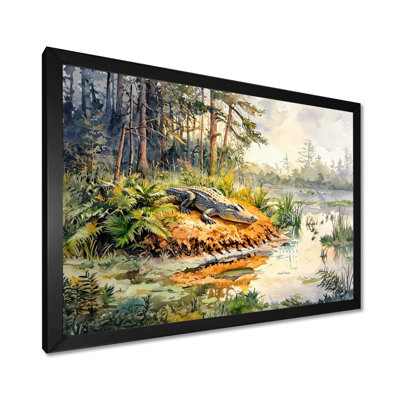 Swamp Life Of Crocodile II - Crocodile Wall Décor