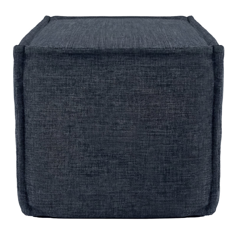 Repose-pieds Hampton Square - bleu orageux, Bleu orageux