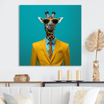 Jaune avec girafe I