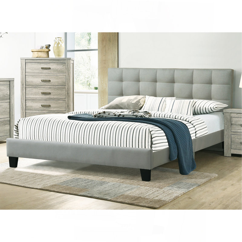 Mobilier de chambre à coucher contemporain 1pc, Grand lit