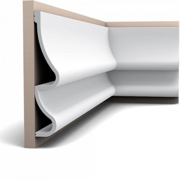 37.2cm H x 200cm W x 7.6cm D Urethane Chair Rail