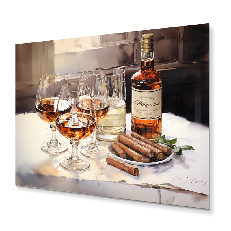 Cuban Cigars Brown I - Fashion Metal Wall Art, H 16 po x l 32 po x P 1 po