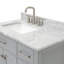 Meuble-lavabo simple 36 po avec plateau en marbre de Carrare Aberdeenshire-85364243