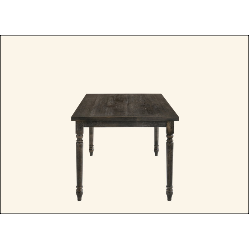 Weathered Gray Finish Dining Table