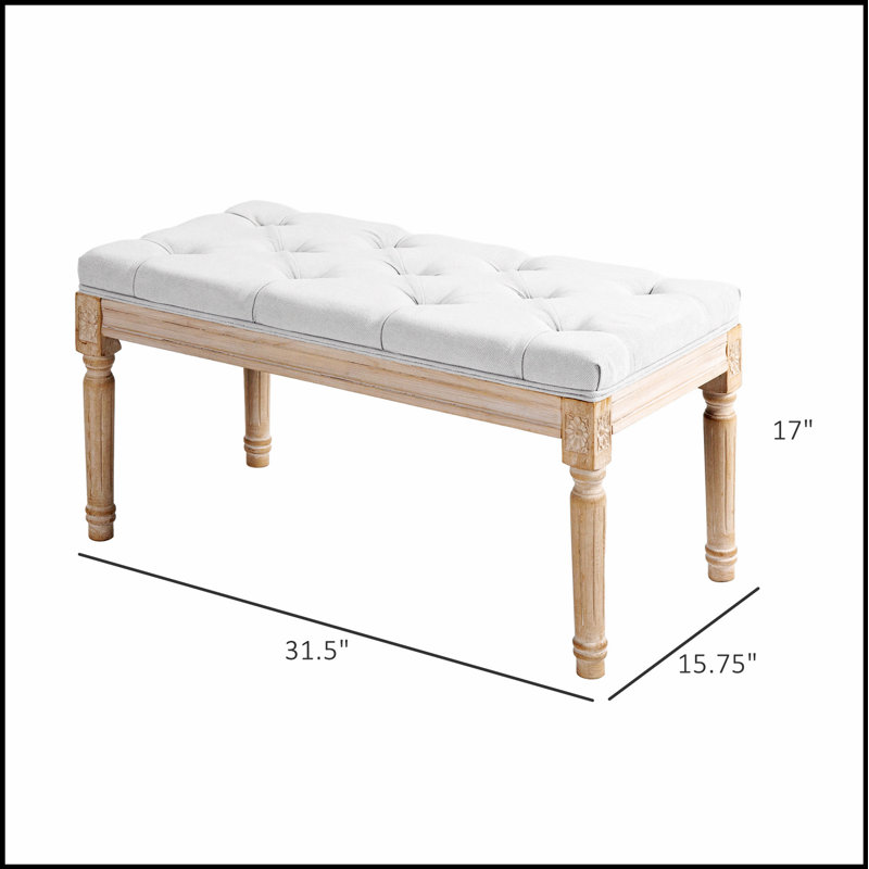 Banc de chambre rembourré 32 po